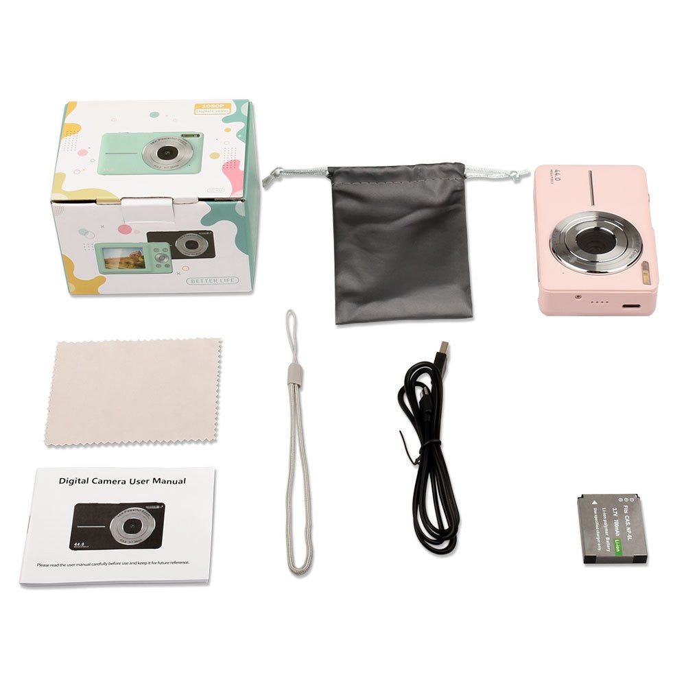 Mini Digital Camera Children's HD Digital Camera Student Mini Digital Camera Boys And Girls Christmas Birthday Gift Children's Entry-level Camera - RICALOUX