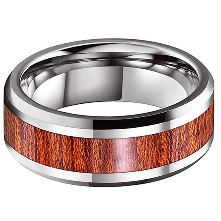 Tungsten Gold Men's And Women's Jewelry 8mm by Ricaloux