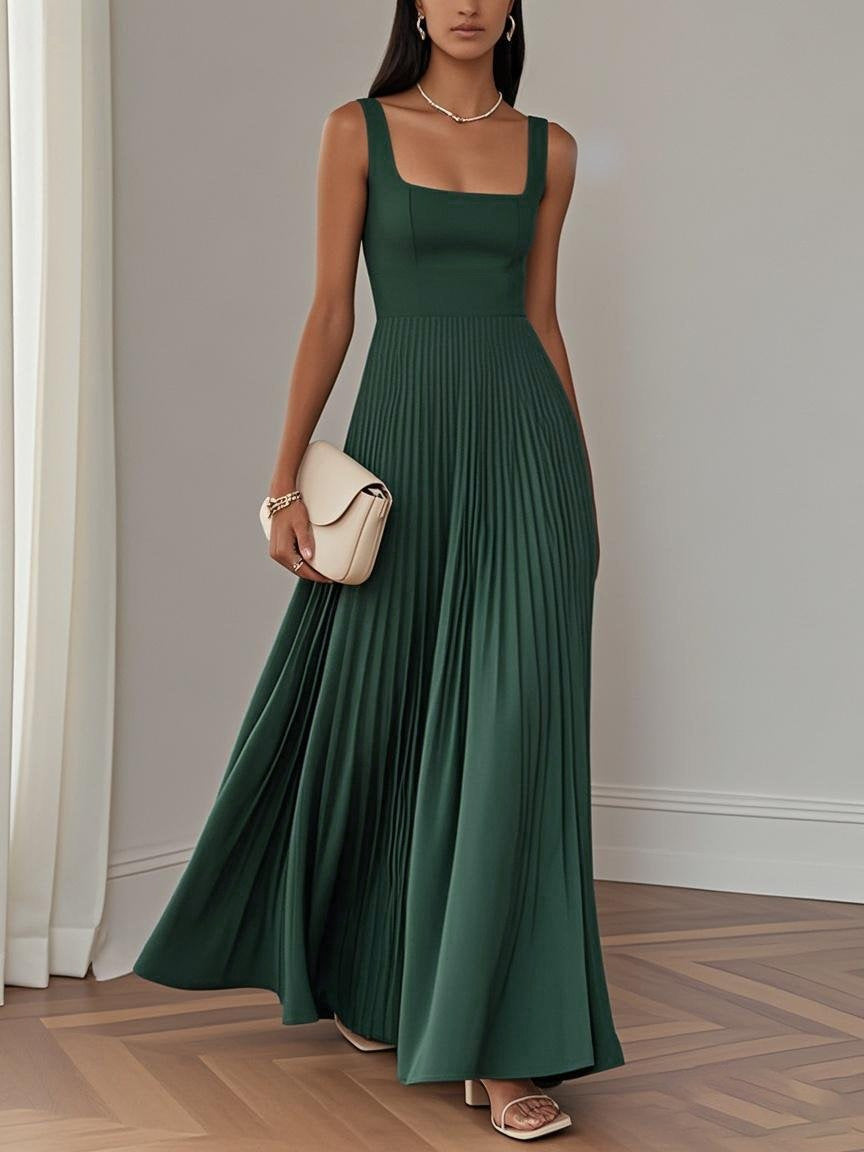 European And American Womens Elegant Pleated Dress – Premium 0 | RICALOUX