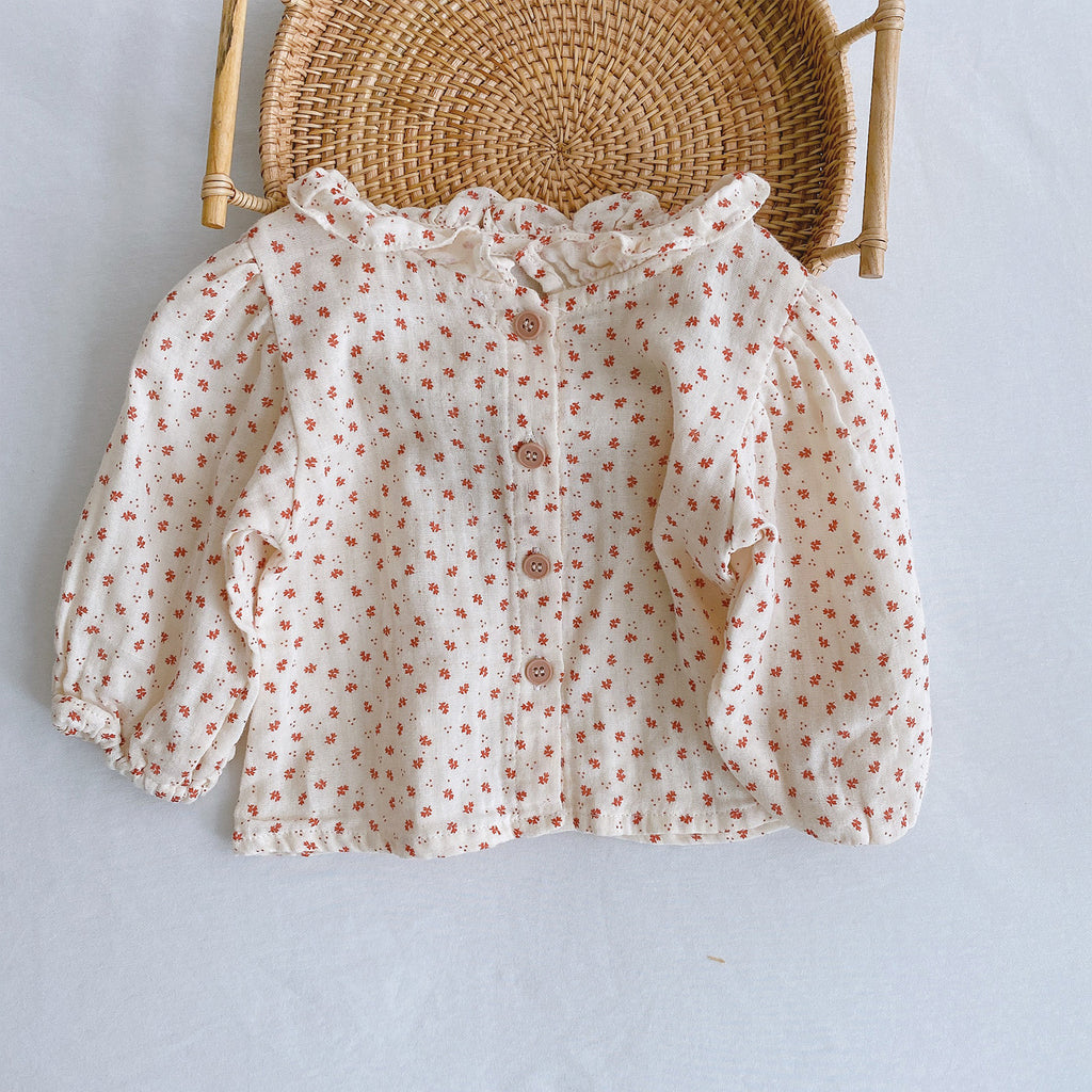 Baby Romper 0-2 Years Old Baby Clothes Baby Girl Foreign Style Pleated Lotus Leaf Sling Climber - RICALOUX