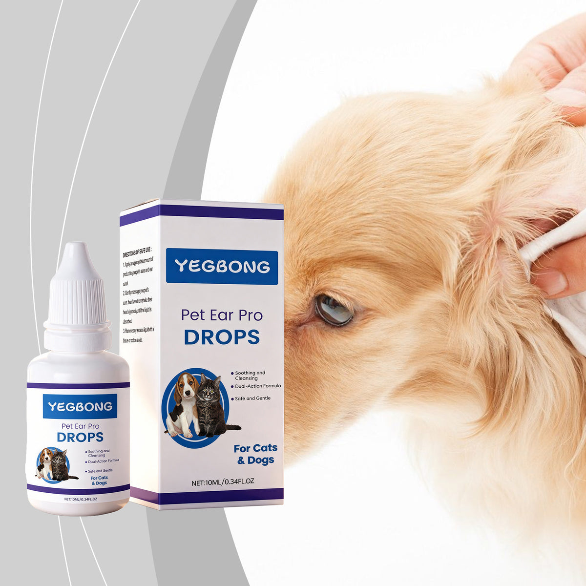Pet Ear Care Solution For Gentle Cleaning by Ricaloux