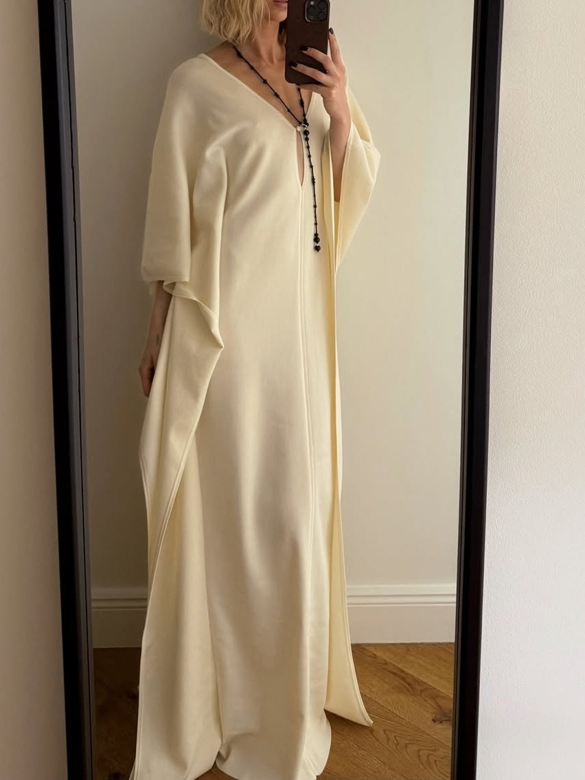 Loose Batwing Kaftan Maxi Cover Up Dress – Premium 4 | RICALOUX