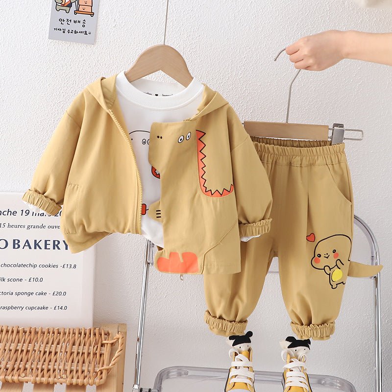 New Boys Spring Clothing Set Three-piece Set - RICALOUX