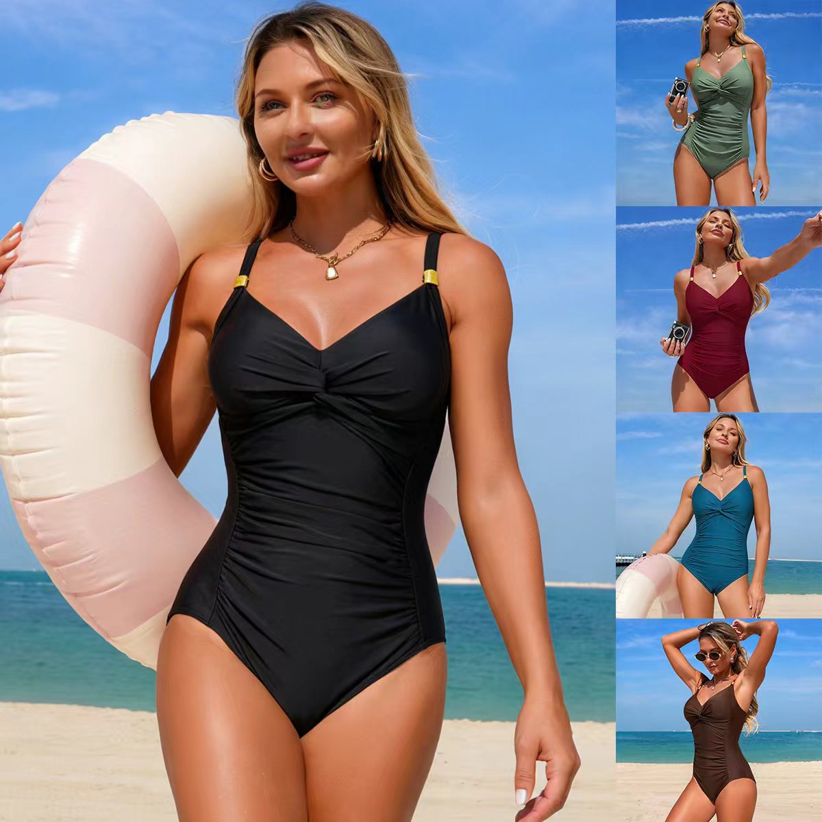 Solid-color Sports Bikini Swimwear For Cross-border E-commerce – Premium 0 | RICALOUX