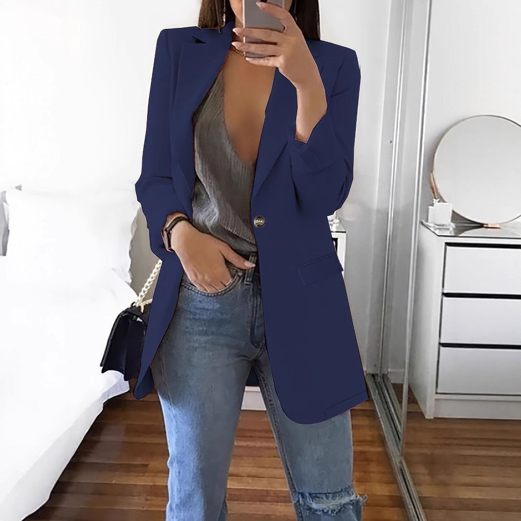 New Stylish Casual Slim-fit Lapel Blazer For Women – Premium 0 | RICALOUX