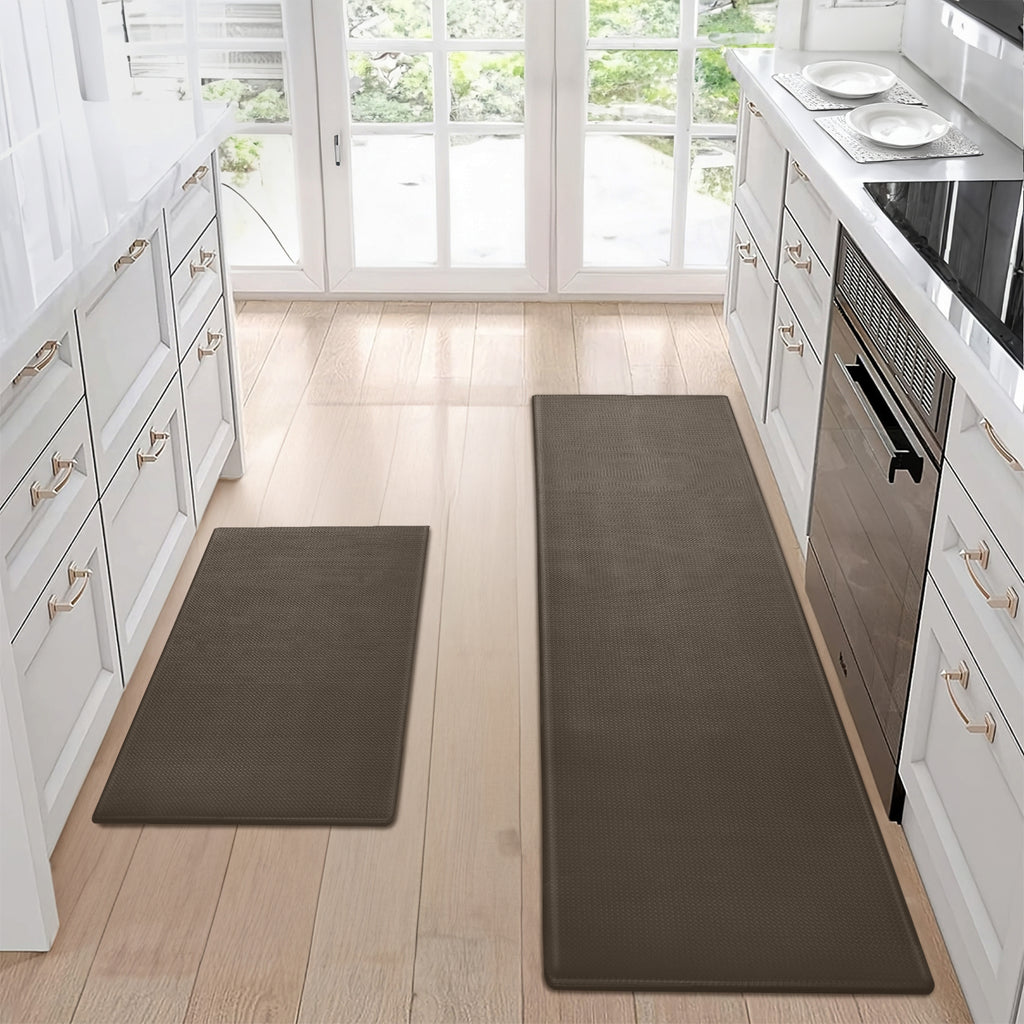 Kitchen Floor Mat Two-piece Set Of Non-slip, Waterproof And Easy To Scrub For Home, Kitchen - RICALOUX