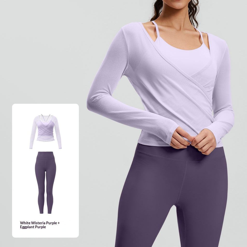 Mesh Breathable Sports High-Waisted Butt-Lifting Yoga Set For Women by Ricaloux