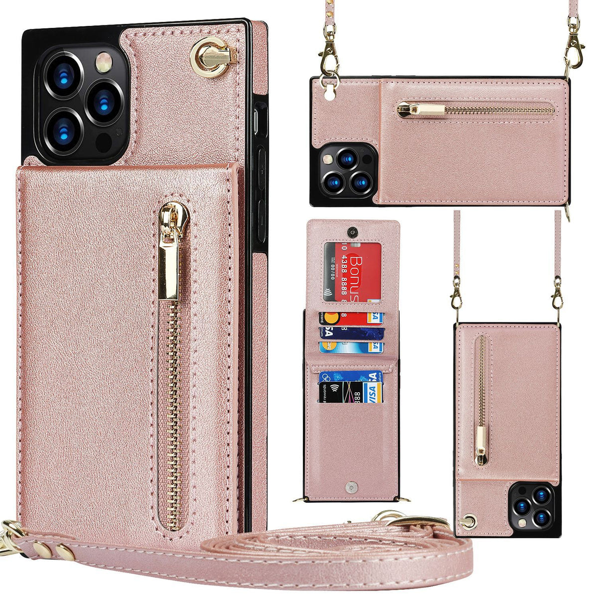 Zipper Phone Case Phone Case Crossbody by Ricaloux