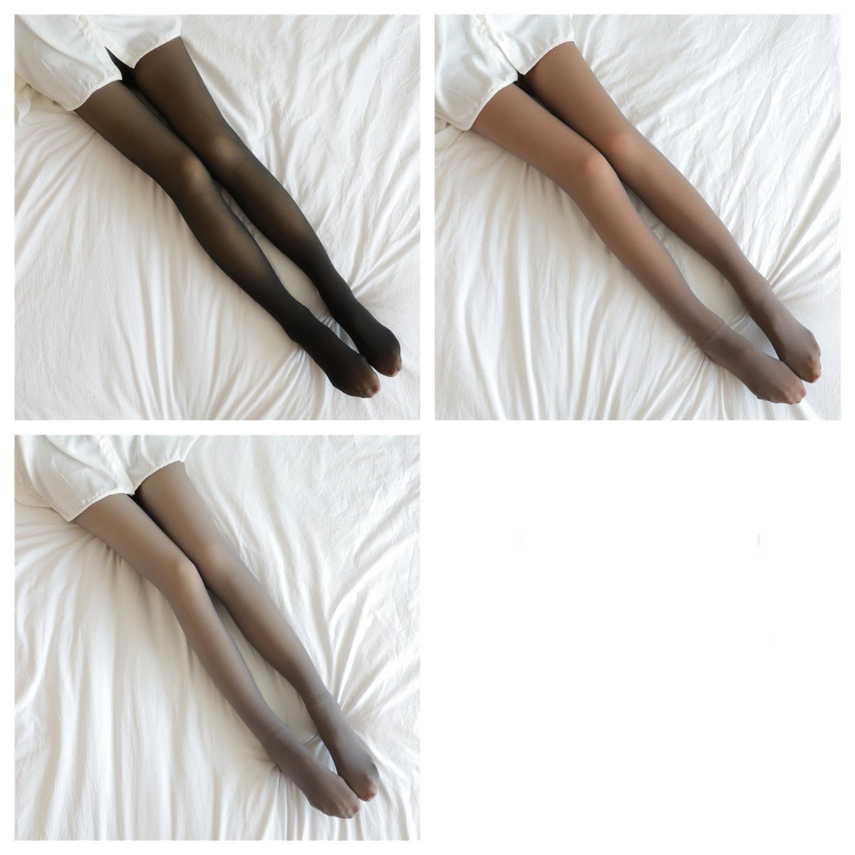 Fake Translucent Plus Size Leggings Fleece Lined Tights Fall And Winter Warm Fleece Pantyhose Women Fleece Lined Pantyhose Thermal Winter Tights - RICALOUX