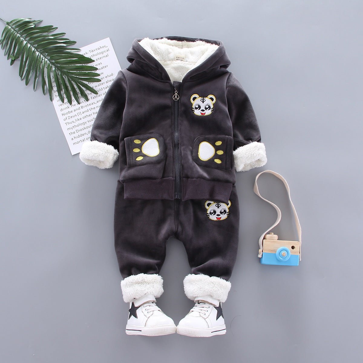 Golden mink plush winter clothing - RICALOUX