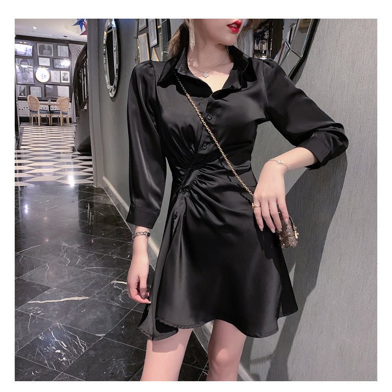 White satin dress - RICALOUX