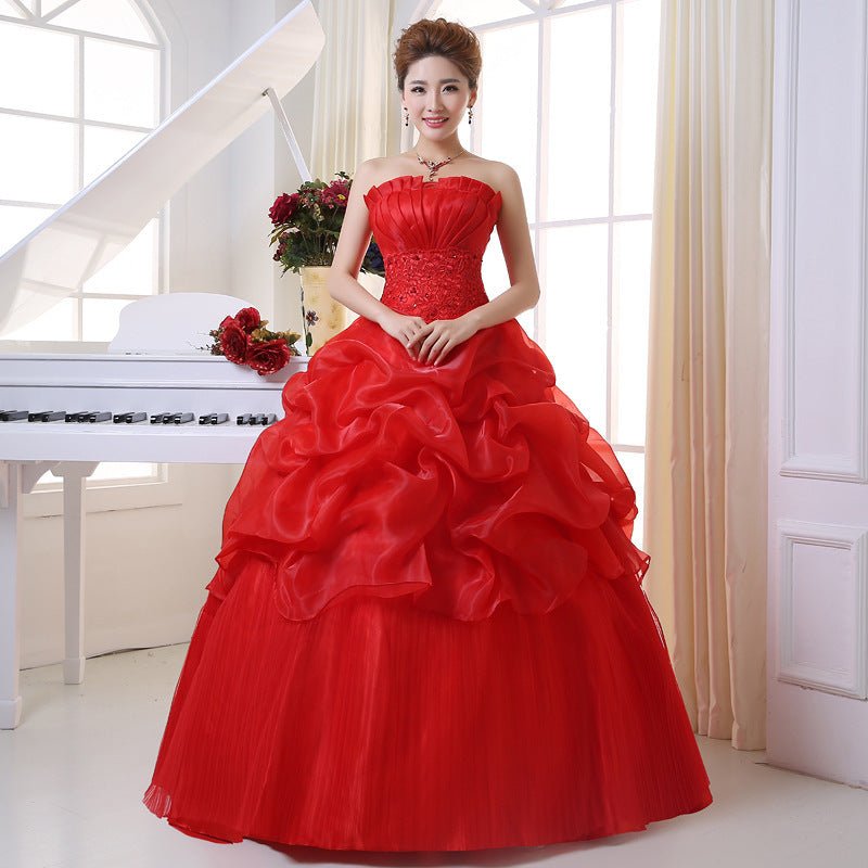 New Bustier Korean Princess Thin Wedding Dress - RICALOUX