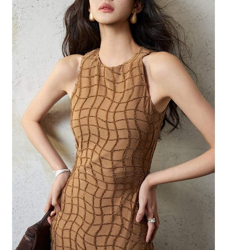 Womens Casual Tunic Dress With Fringe And Defined Waistline – Premium 0 | RICALOUX