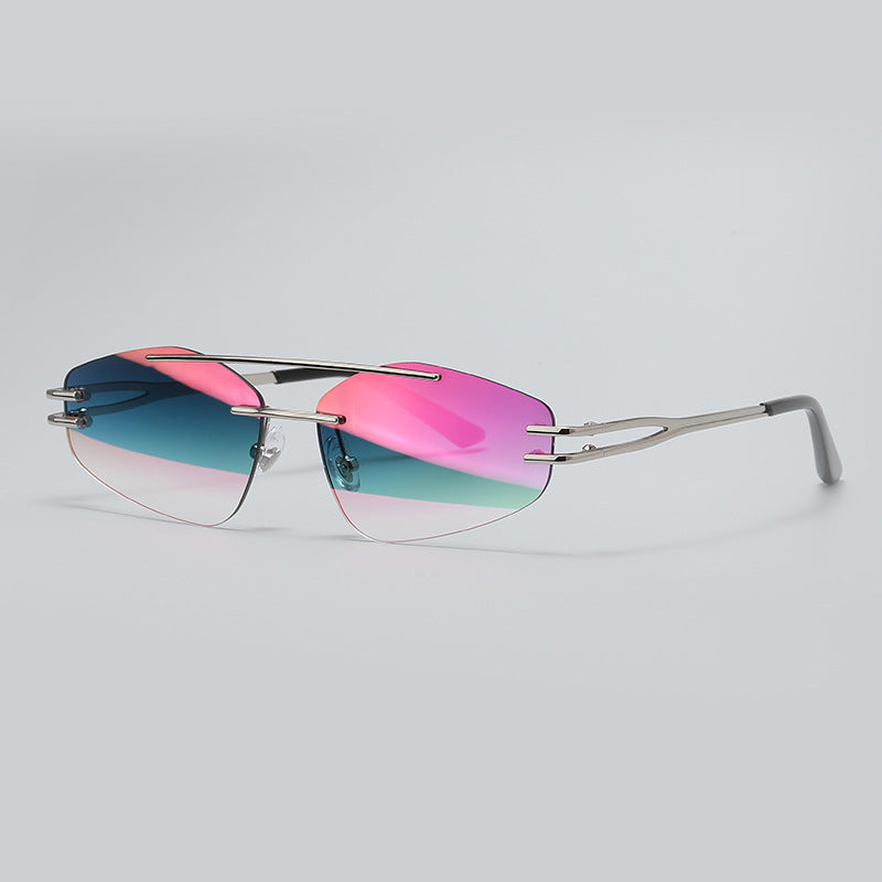 YSM8003 New Fashionable Polygonal Cut-Edge Frameless Sunglasses – Premium 0 | RICALOUX