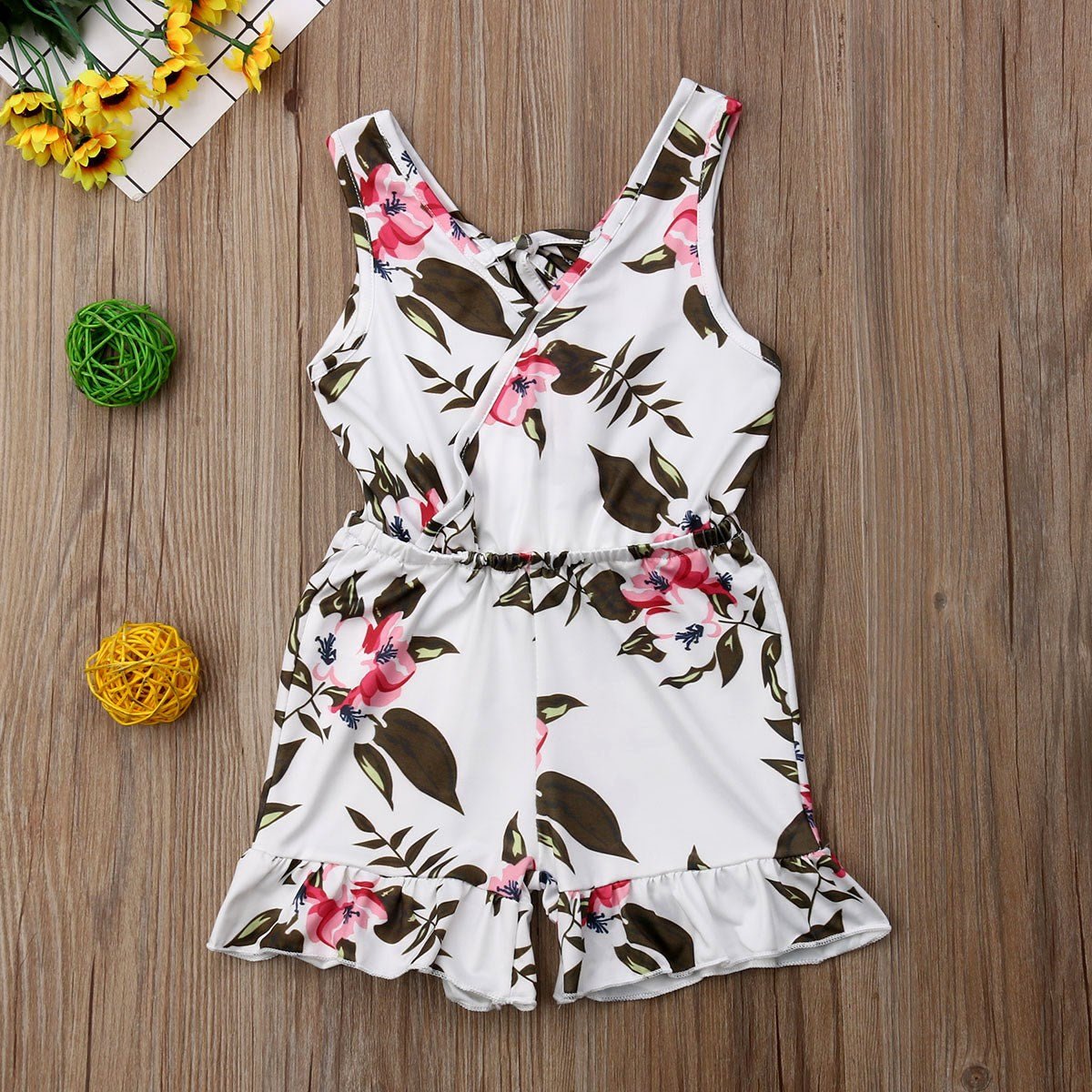 Summer Girls baby girl Floral Outfits Clothes - RICALOUX