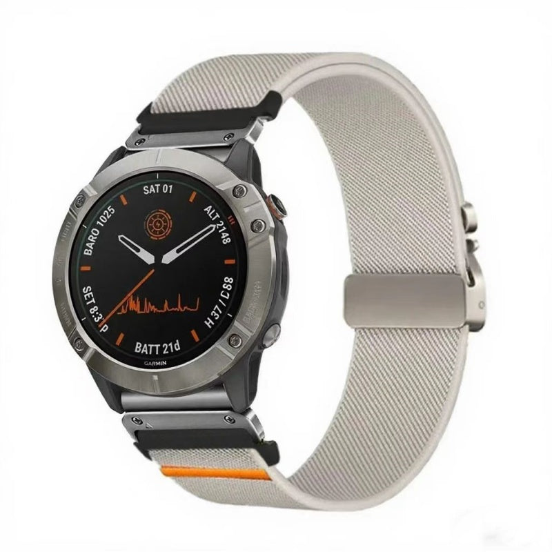 Elastic String Fabric Woven Men Watch Strap by Ricaloux