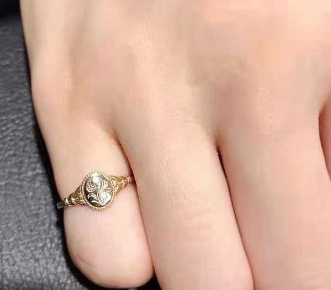 Alloy Geometric Flower Ring Jewelry For Women by Ricaloux