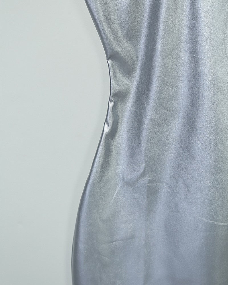 Patent leather nightclub dress - RICALOUX