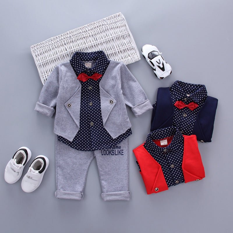 Children's Boys' Clothing Set Fake Two-piece Set - RICALOUX