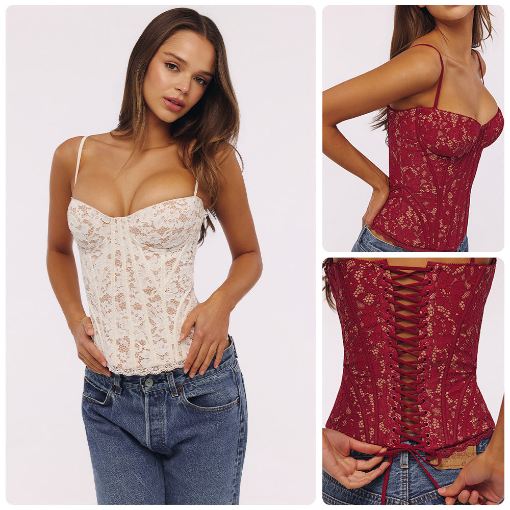 Womens Three-dimensional Fishtail Waist-cinching Camisole by Ricaloux