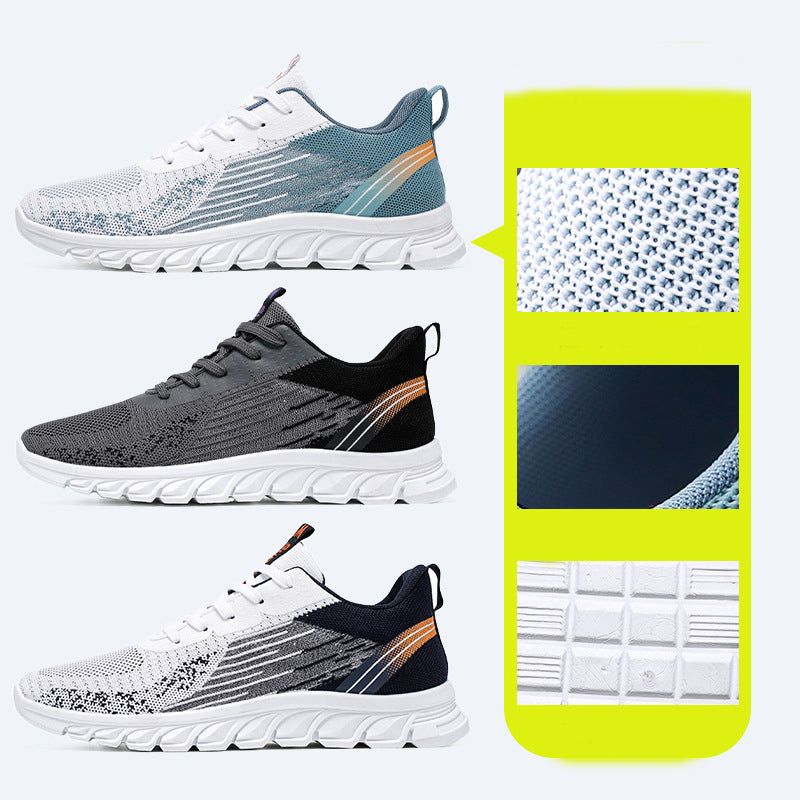 Men Sneakers Fashion Wavy Bottom Shoes Sport Running Walking Shoes by Ricaloux