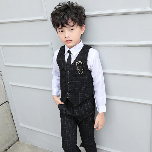 Boys Autumn Clothing Two-piece Vest Set by Ricaloux