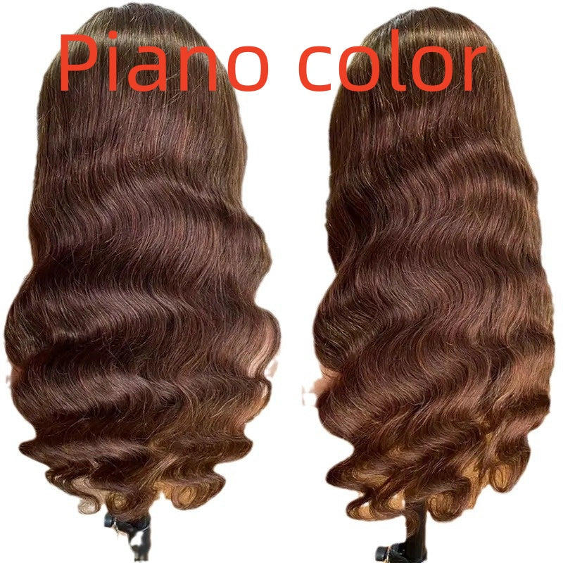 Brown Big Wave Fake Long Curly Wig Head Cover – Premium 0 | RICALOUX