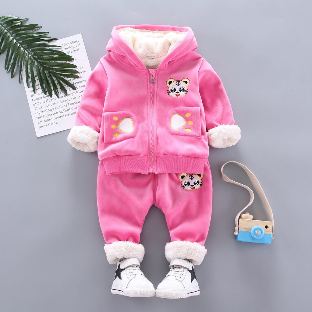 Golden mink plush winter clothing - RICALOUX
