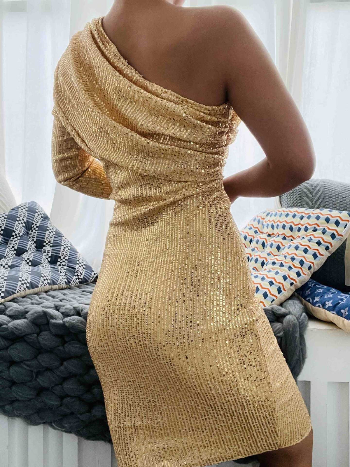 European And American Style Chic Commuter Sequined Pullover Bohemian Dress – Premium 0 | RICALOUX