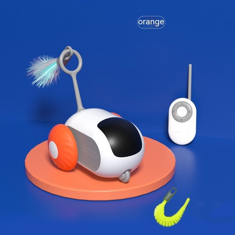 Remote Control Interactive Cat Car Toy USB Charging Chasing Automatic Self-moving Remote Smart Control Car Interactive Cat Toy Pet Products - RICALOUX