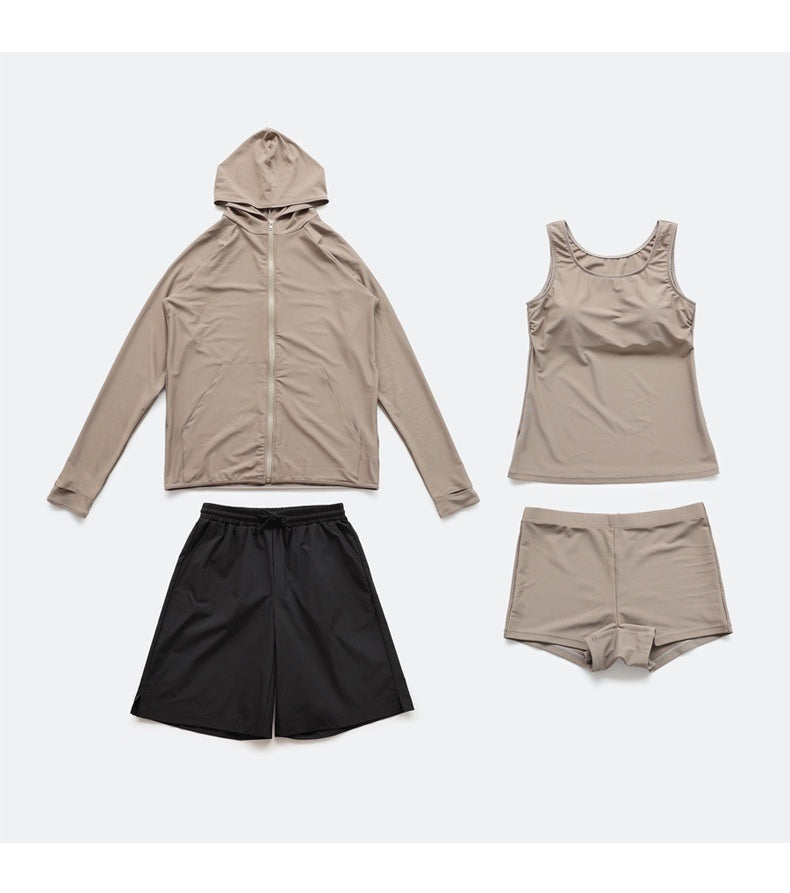 Conservative Four-piece Swimsuit Ladies' Swimwear by Ricaloux