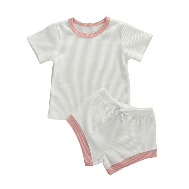 Baby Girl Boy Clothes Short Sleeve Top T shirt Shorts - RICALOUX