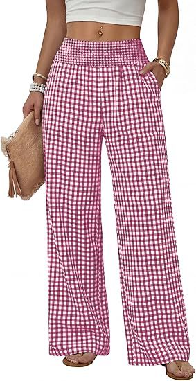 Womens Relaxed-fit High-waisted Casual Wide-leg Trousers With Pleats by Ricaloux