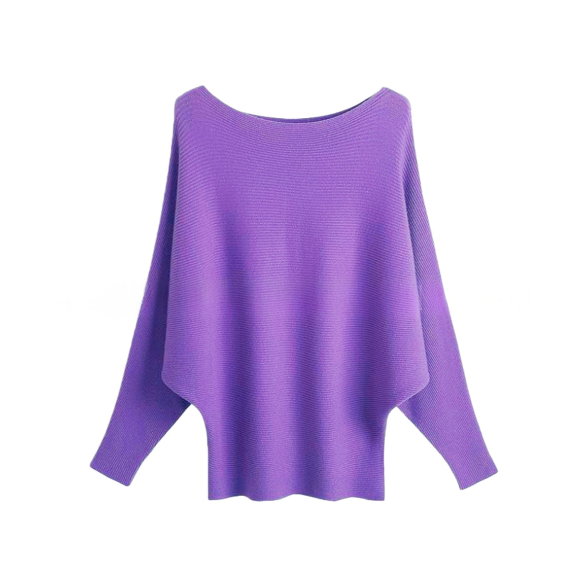 Halter-neck Batwing-sleeve Loose-fit Knit Sweater – Premium 0 | RICALOUX