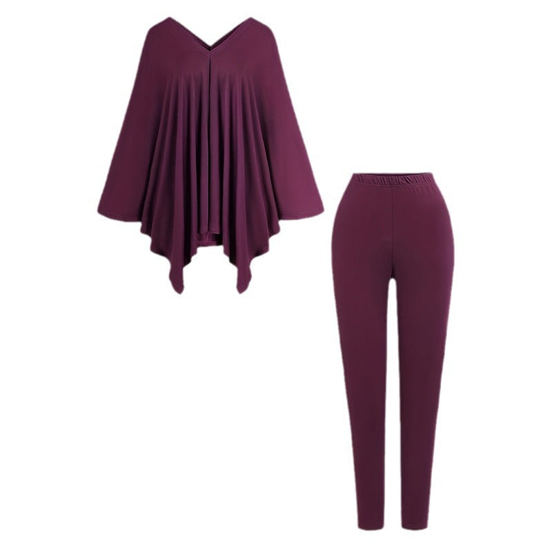 Fashionable Homey Solid-color Casual Chic Two-piece Set – Premium 0 | RICALOUX