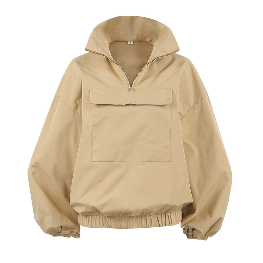 New British-style Loose-fitting Casual Womens Hoodie by Ricaloux