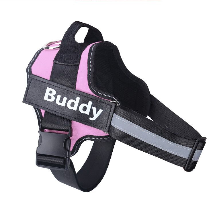 Personalized Dog Harness NO PULL Reflective Breathable Adjustable Pet Harness Vest For Small Large Dog Custom Patch Pet Supplies by Ricaloux