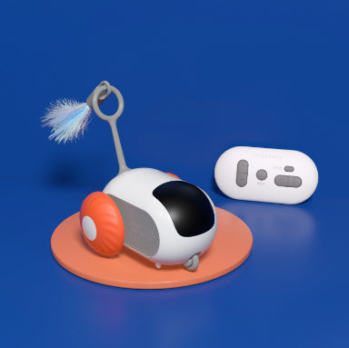 Remote Control Interactive Cat Car Toy USB Charging Chasing Automatic Self-moving Remote Smart Control Car Interactive Cat Toy Pet Products by Ricaloux
