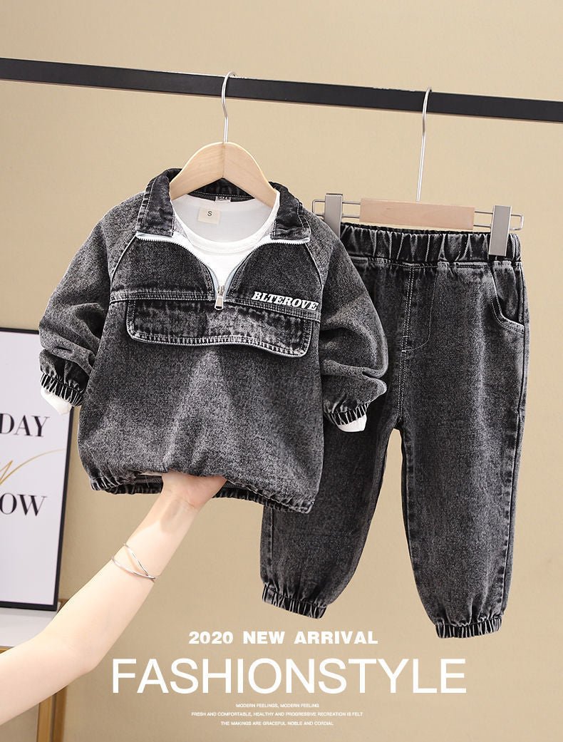 Boys Spring Clothing New Clothes Fashionable Handsome Children's Clothing - RICALOUX
