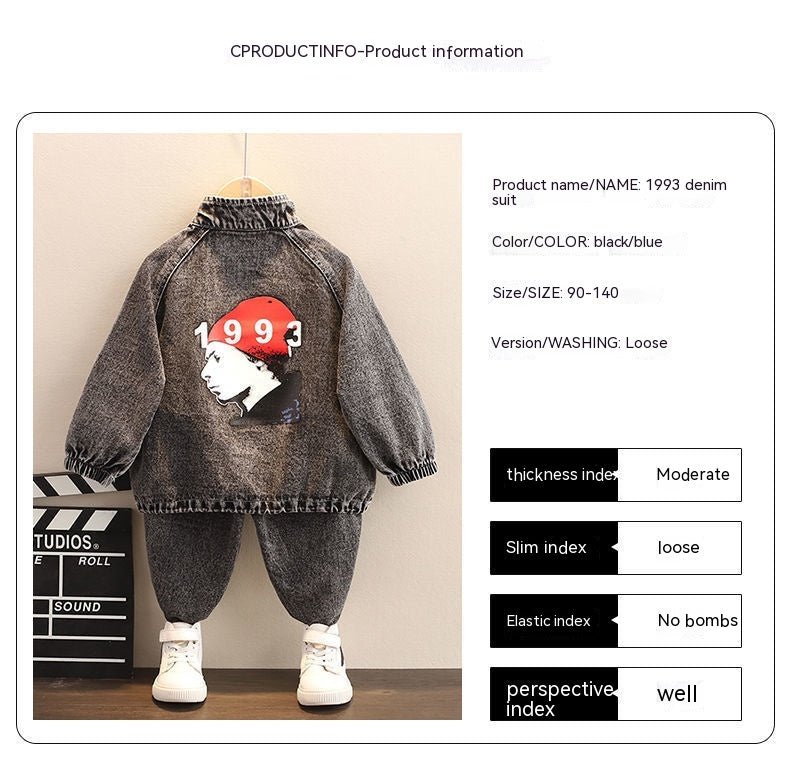 Boys Spring Clothing New Clothes Fashionable Handsome Children's Clothing - RICALOUX