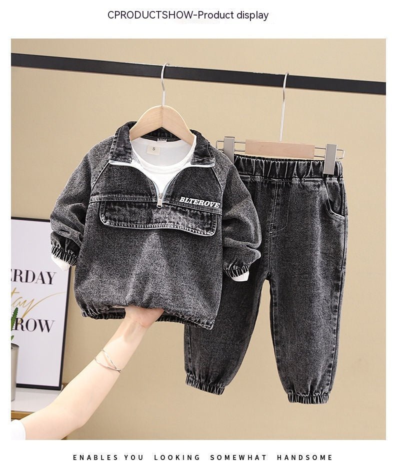 Boys Spring Clothing New Clothes Fashionable Handsome Children's Clothing - RICALOUX