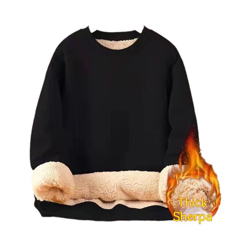Men's Sweater Warm Berber Fleece Fleece-lined Thickened - RICALOUX