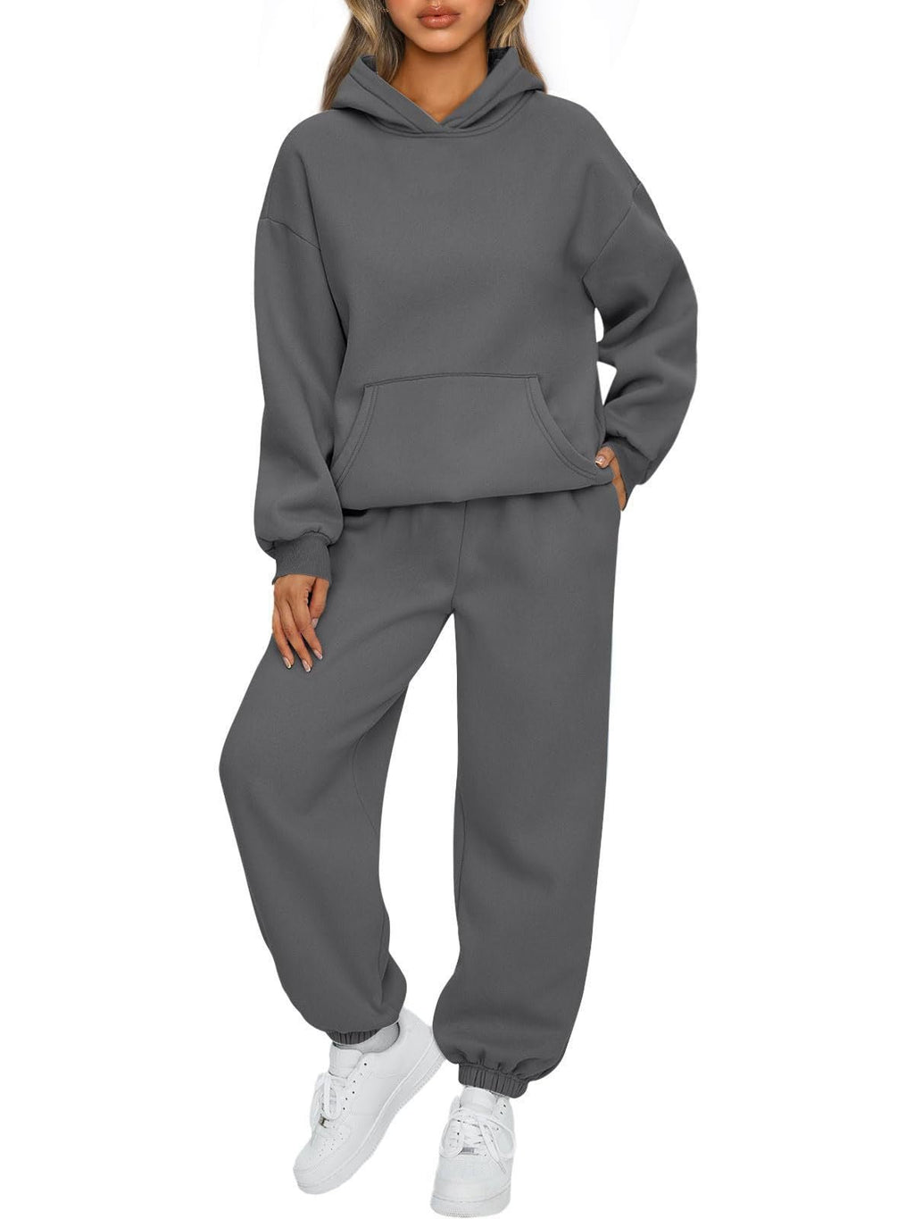 Women's Two-piece Casual Hoodie Sportswear Trousers Suit - RICALOUX