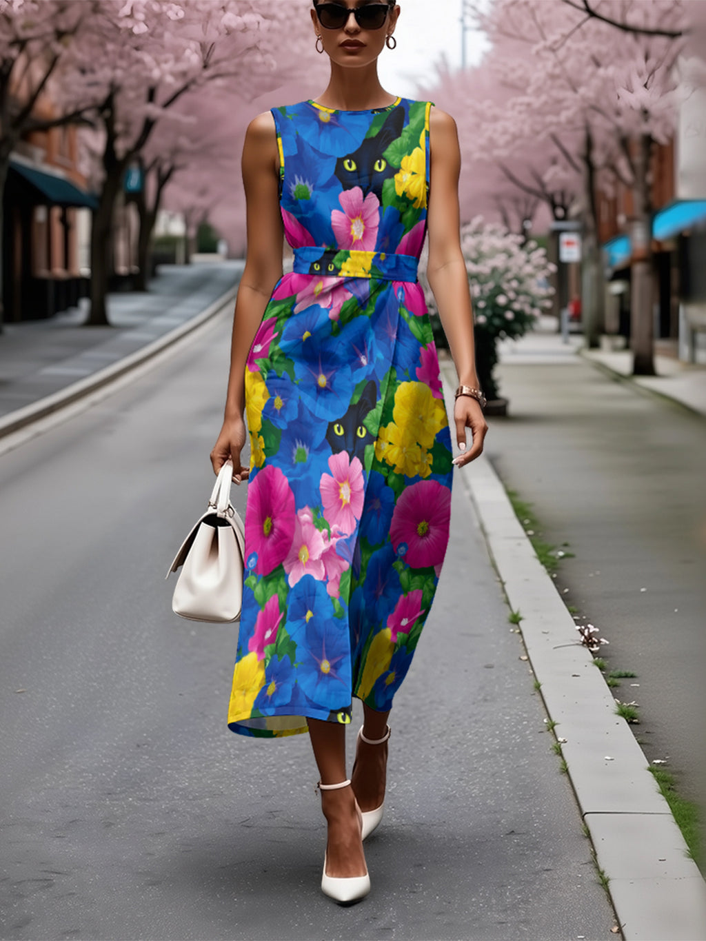 Elegant Sleeveless Casual Dress For Ladies by Ricaloux