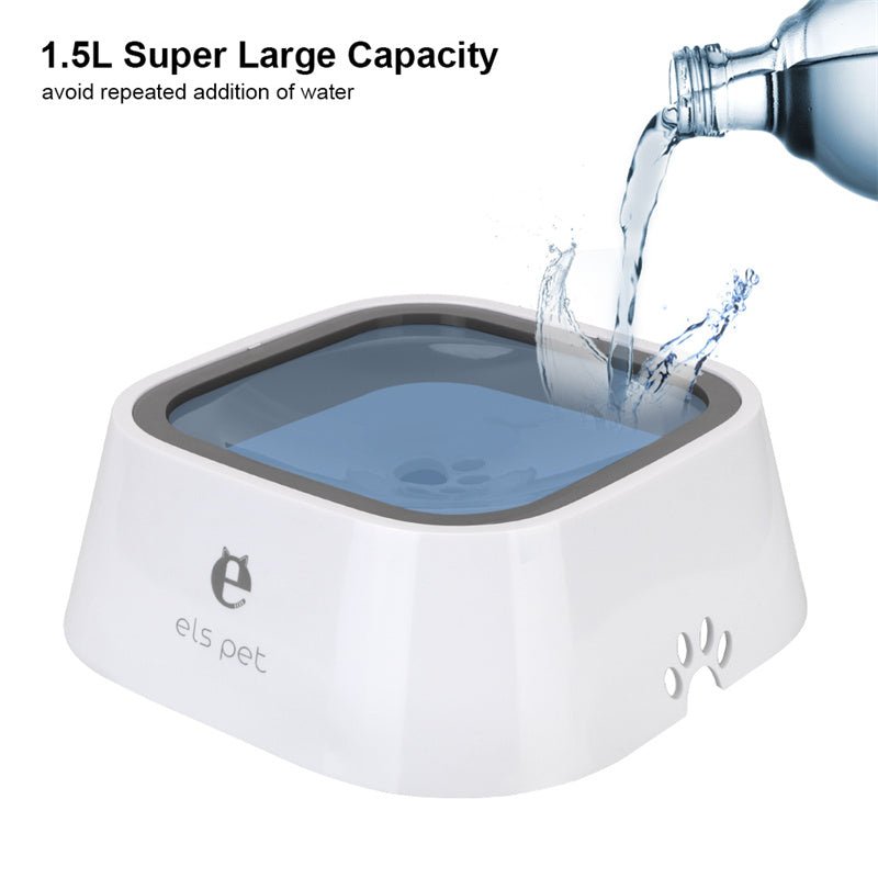 1.5L Cat Dog Water Bowl Carried Floating Bowl Anti-Overflow Slow Water Feeder Dispenser Pet Fountain ABS&PP Dog Supplies - RICALOUX