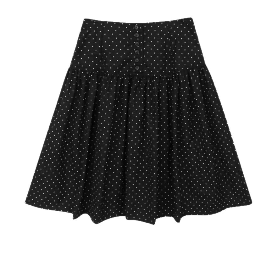 Korean-style Sweet And Versatile Polka-dot Age-reducing Skirt by Ricaloux