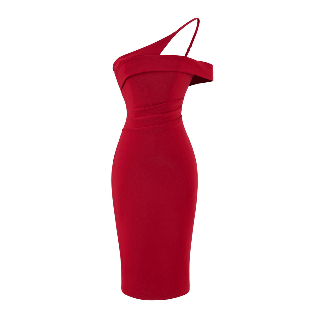 Womens Waist-cinching Figure-hugging Strap Dress – Premium 0 | RICALOUX