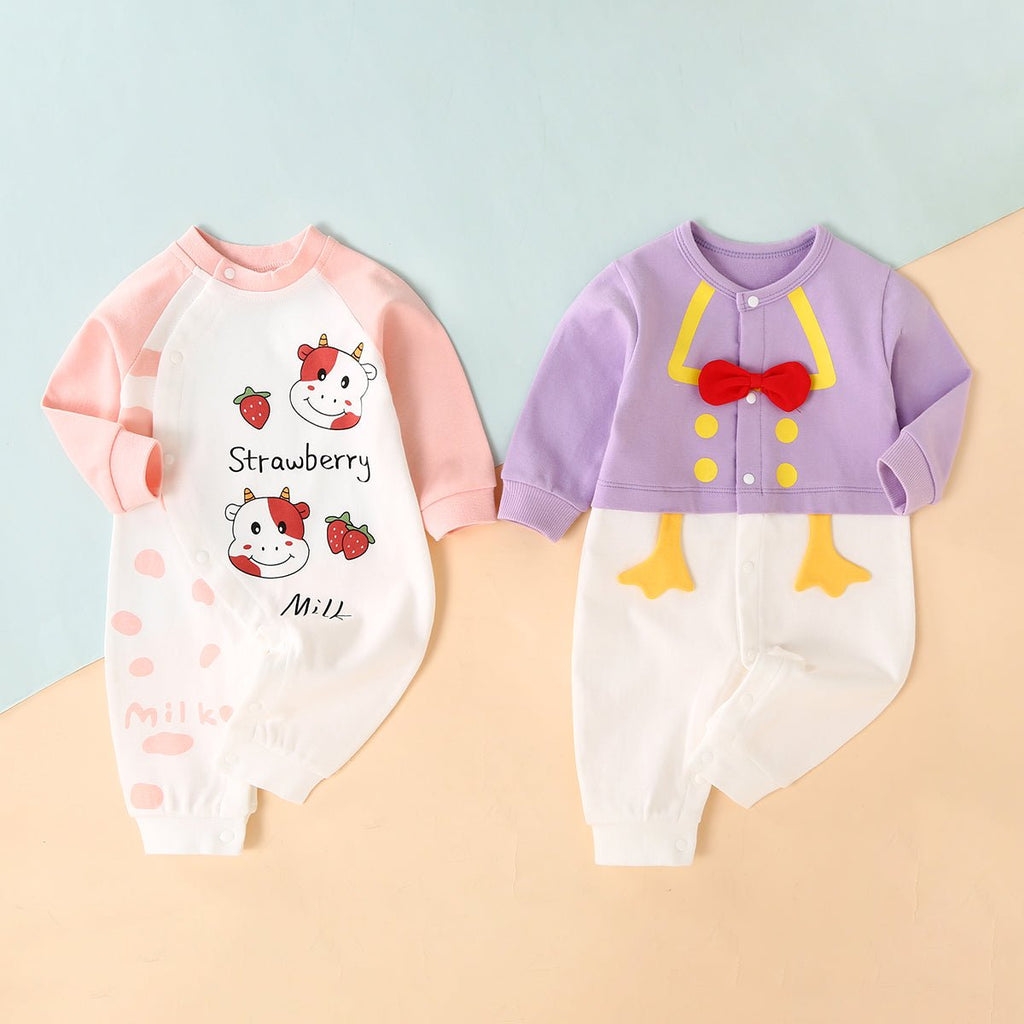 Long-sleeved Romper Girl Baby Clothes Autumn Suit - RICALOUX