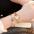 Simple Rhinestone Jewelry For Women Casual Watch by Ricaloux