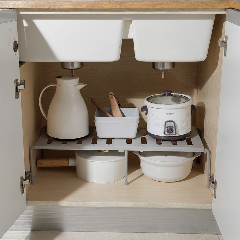 Telescopic kitchen rack kitchen supplies rack - RICALOUX